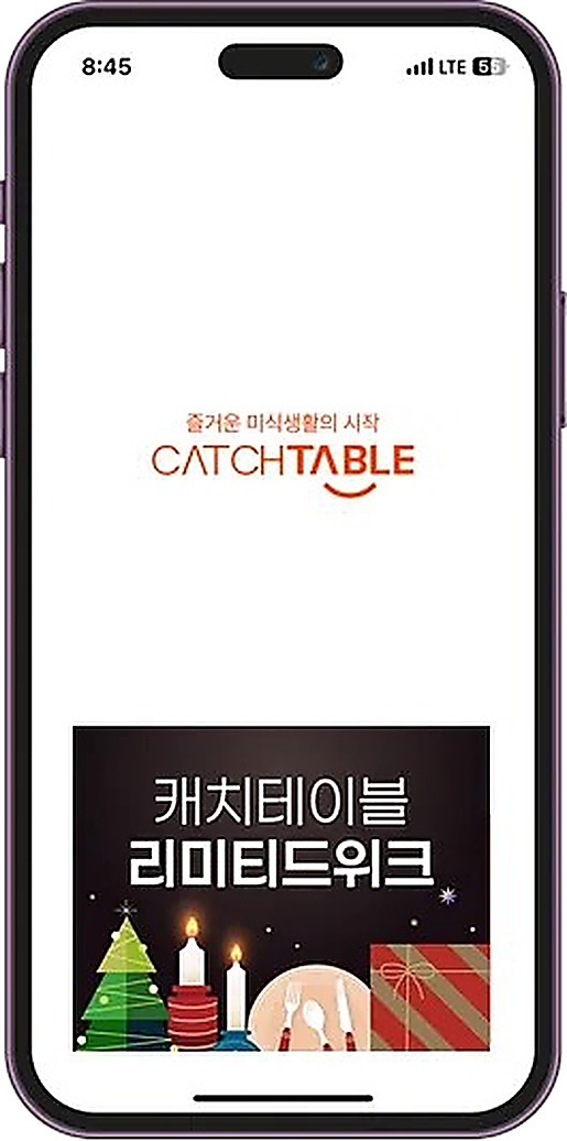 스플래시 화면 노출 예시
