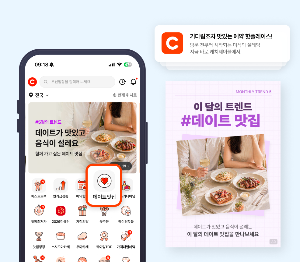 데이트 맛집 패키지