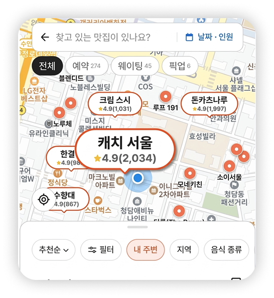 지도 노출